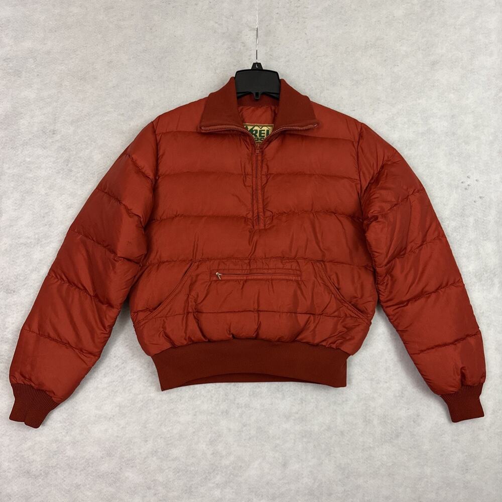 Vintage REI CO-OP Womens S Down Jacket Puffer 1/2 Half Zip Pulllover 80’s USA - Picture 3 of 10